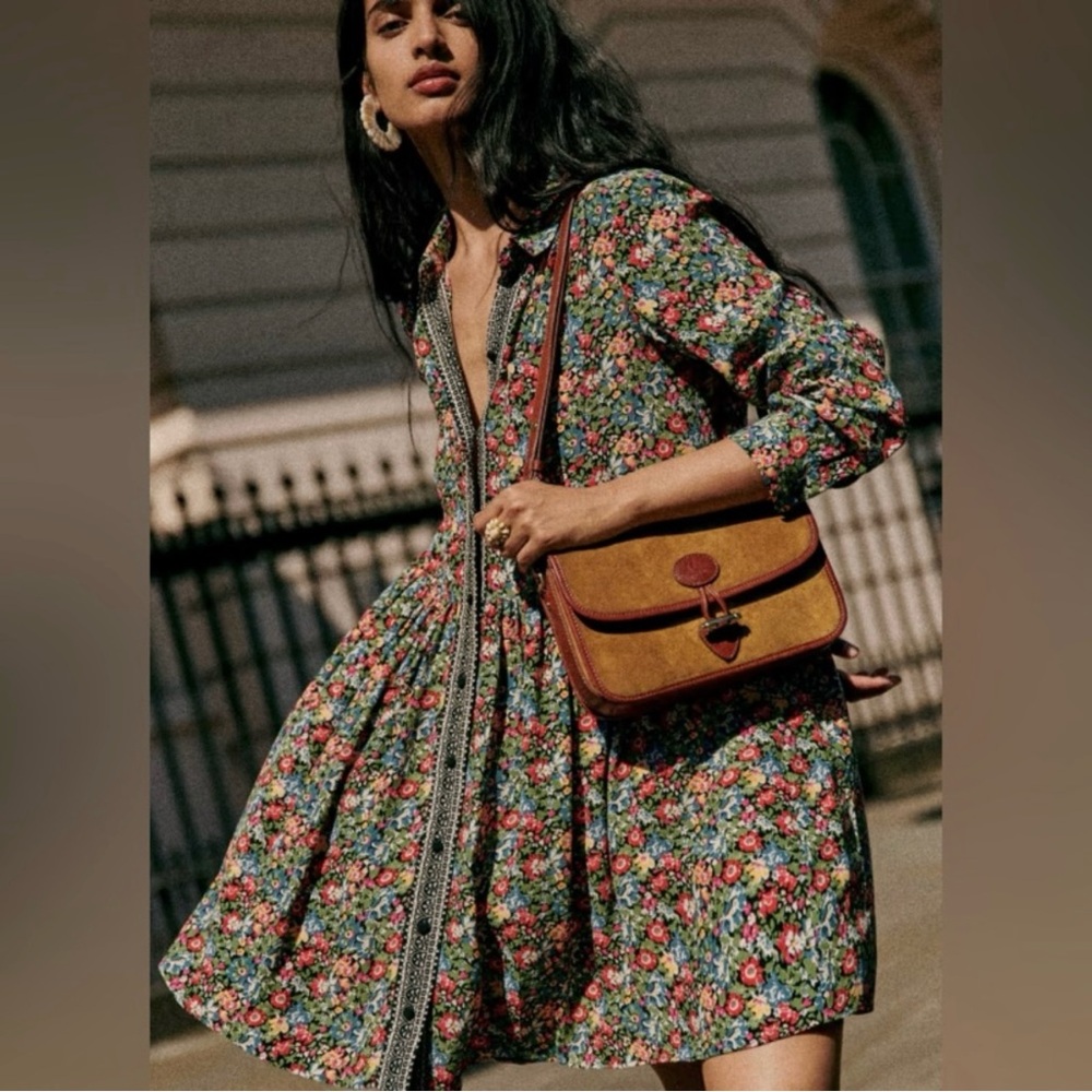 Sezane Leana Dress in California Print Size 38